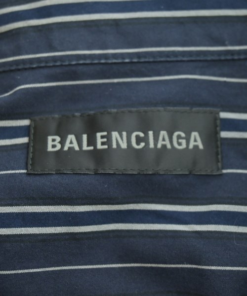 BALENCIAGA（バレンシアガ）シャツワンピース 紺 サイズ:34(XXS位) レディース/2200718703110