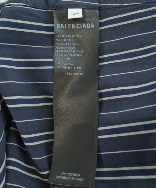 BALENCIAGA（バレンシアガ）シャツワンピース 紺 サイズ:34(XXS位) レディース/2200718703110
