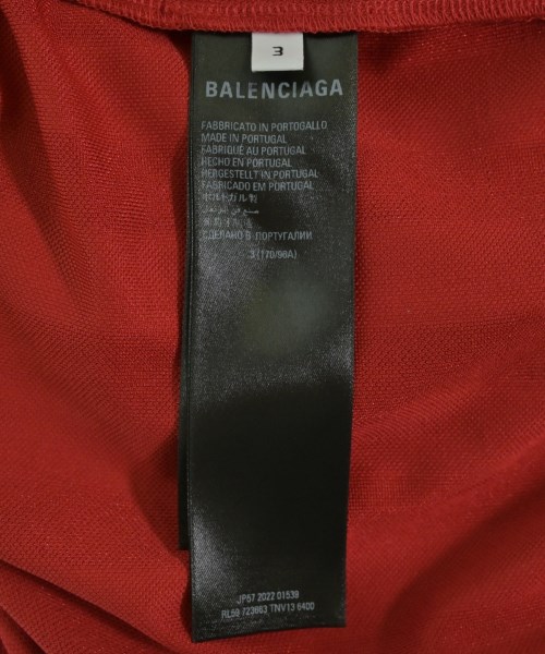 BALENCIAGA（バレンシアガ）Tシャツ・カットソー 赤 サイズ:3(L位) メンズ/2200724089024
