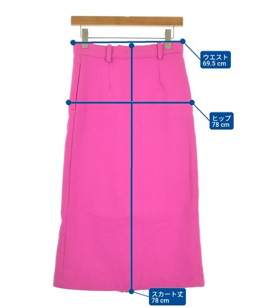 BALENCIAGA（バレンシアガ）ひざ丈スカート ピンク サイズ:34(XXS位) レディース/2200725356156