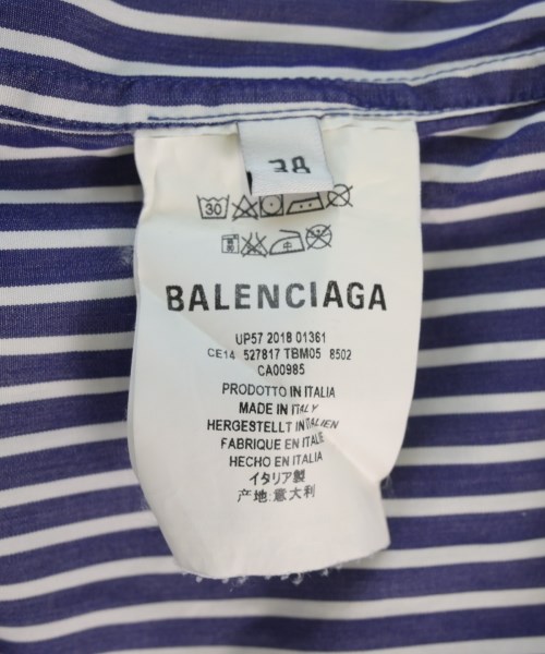 BALENCIAGA（バレンシアガ）カジュアルシャツ 紺 サイズ:38(S位) レディース/2200725451028