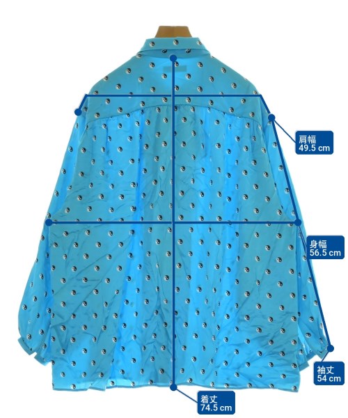 BALENCIAGA（バレンシアガ）ブラウス 青 サイズ:36(XS位) レディース/2200725234010