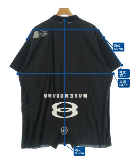 BALENCIAGA（バレンシアガ）Tシャツ・カットソー 黒 サイズ:3(L位) メンズ/2200725895037