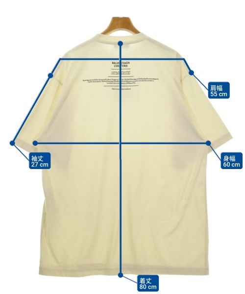 BALENCIAGA（バレンシアガ）Tシャツ・カットソー ベージュ サイズ:XS メンズ/2200727823243