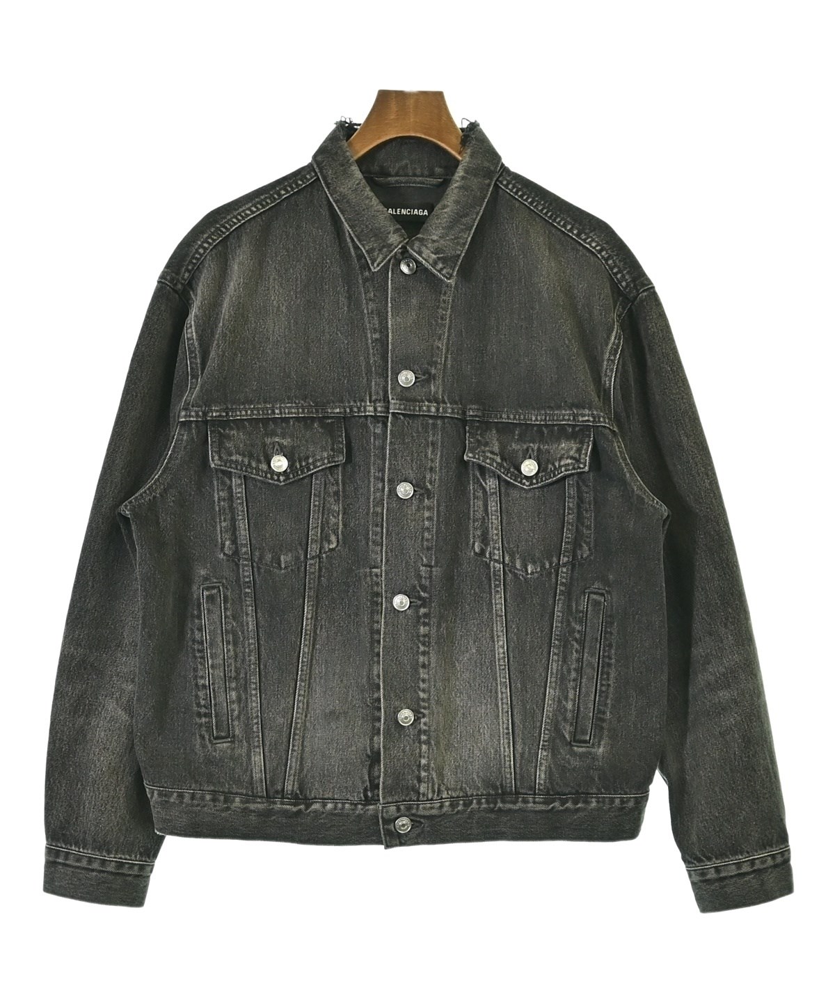 BALENCIAGA（バレンシアガ）デニムジャケット グレー サイズ:44(S位