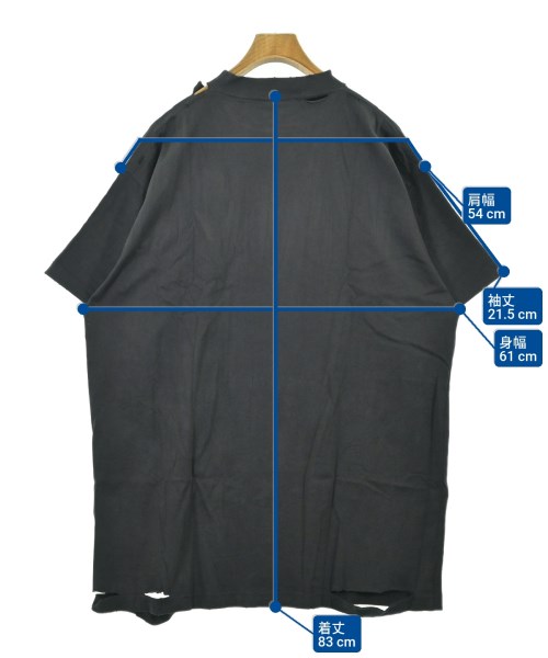 BALENCIAGA（バレンシアガ）Tシャツ・カットソー 黒 サイズ:2(M位) メンズ/2200679518129