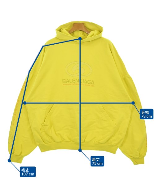 BALENCIAGA（バレンシアガ）パーカー 黄 サイズ:2(M位) メンズ/2200682988018