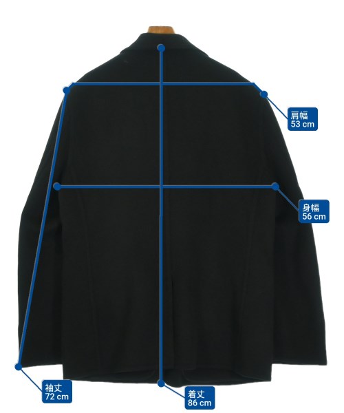 BALENCIAGA（バレンシアガ）チェスターコート 黒 サイズ:44(S位) メンズ/2200683927023