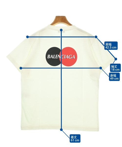 BALENCIAGA（バレンシアガ）Tシャツ・カットソー 白 サイズ:M メンズ/2200684934211