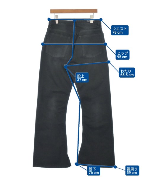 BALENCIAGA（バレンシアガ）デニムパンツ 黒 サイズ:XL メンズ/2200685051085