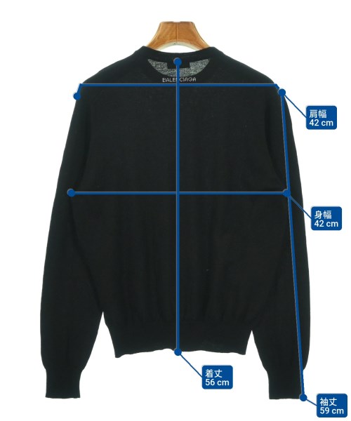 BALENCIAGA（バレンシアガ）ニット・セーター 黒 サイズ:36(XS位) レディース/2200685274019