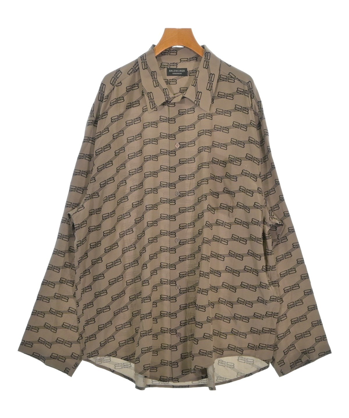 BALENCIAGA（バレンシアガ）ブラウス 茶 サイズ:38(S位) レディース 