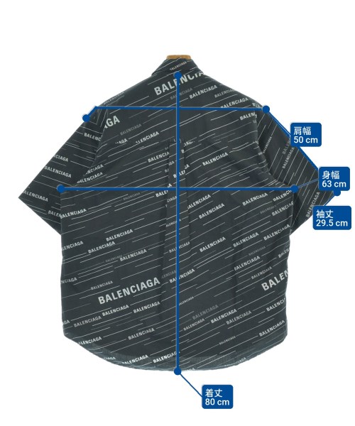 BALENCIAGA（バレンシアガ）カジュアルシャツ 黒 サイズ:36(XS位) メンズ/2200685748015