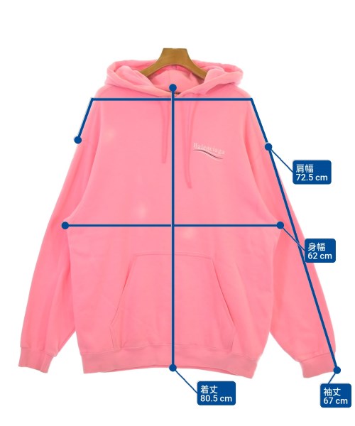 BALENCIAGA（バレンシアガ）パーカー ピンク サイズ:M メンズ/2200686014133