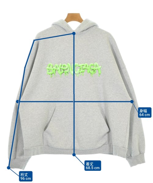 BALENCIAGA（バレンシアガ）パーカー グレー サイズ:2(M位) メンズ/2200683661026