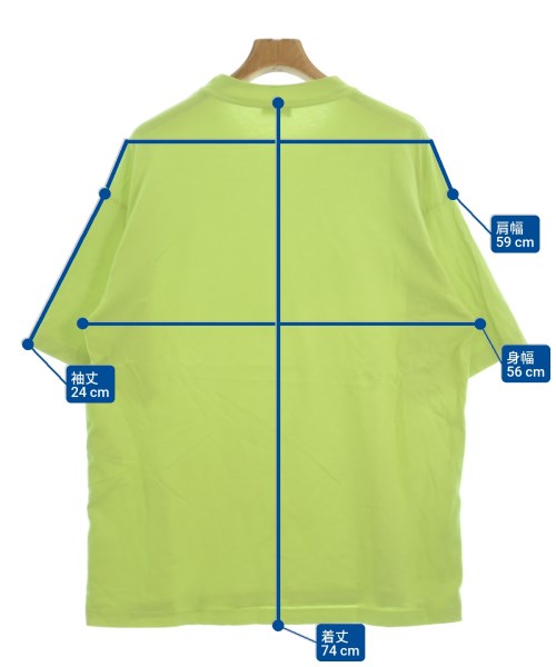 BALENCIAGA（バレンシアガ）Tシャツ・カットソー 黄 サイズ:L メンズ/2200686724018