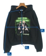 BALENCIAGA（バレンシアガ）パーカー 黒 サイズ:L レディース/2200687156016
