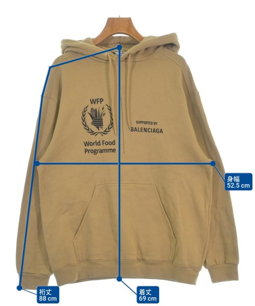 BALENCIAGA（バレンシアガ）パーカー ベージュ サイズ:XS レディース/2200681954014