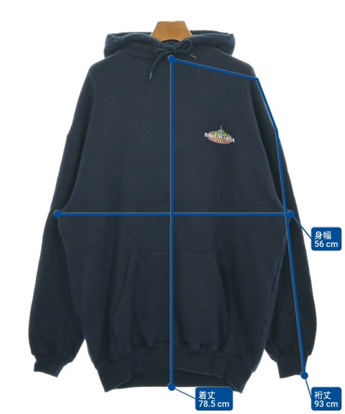 BALENCIAGA（バレンシアガ）パーカー 紺 サイズ:XS メンズ/2200681954021
