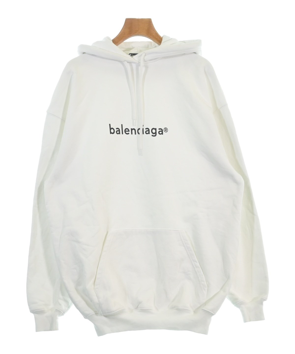 BALENCIAGA ホワイト パーカー BALENCIAGA（バレンシアガ）パーカー 白 サイズ:XS レディース