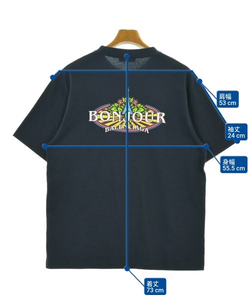 BALENCIAGA（バレンシアガ）Tシャツ・カットソー 紺 サイズ:XS メンズ/2200685150078