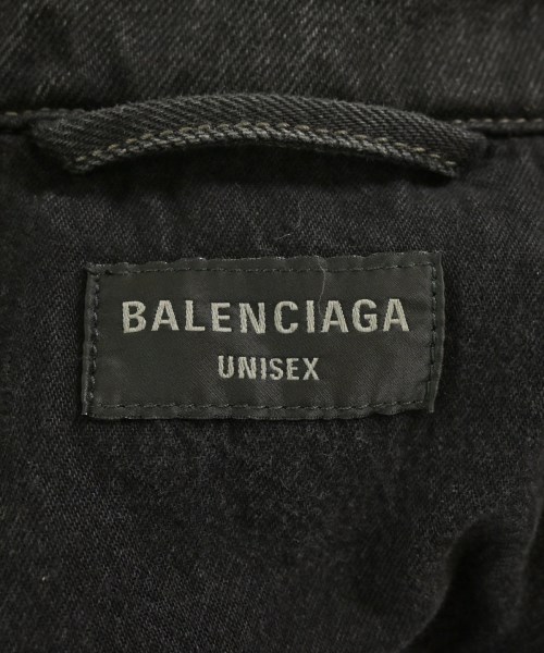 BALENCIAGA（バレンシアガ）デニムジャケット 黒 サイズ:44(S位) メンズ/2200690406016