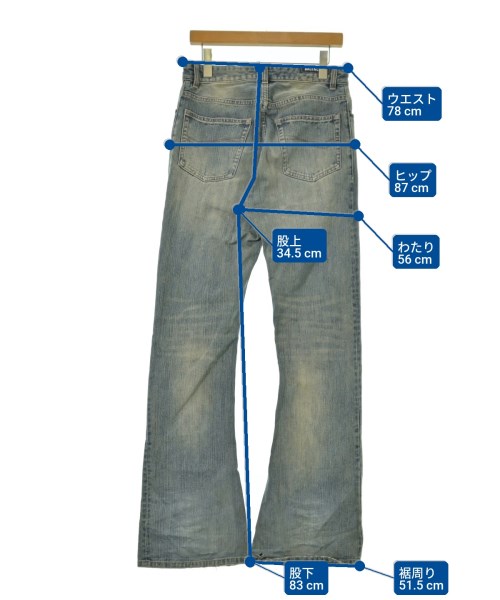 BALENCIAGA（バレンシアガ）デニムパンツ 青 サイズ:S メンズ/2200690514087