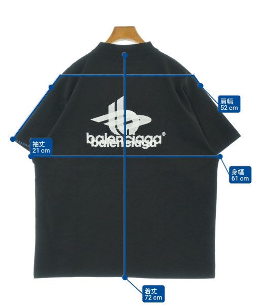 BALENCIAGA（バレンシアガ）Tシャツ・カットソー 黒 サイズ:L メンズ/2200690514131