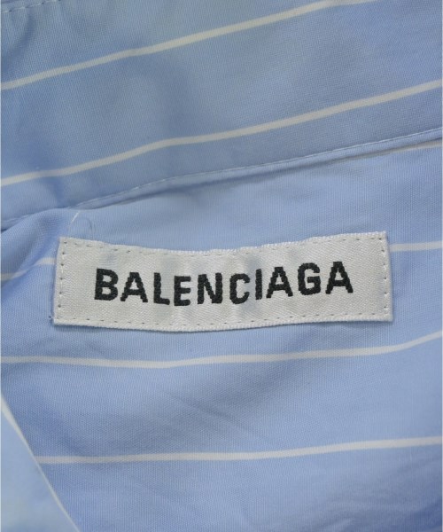 BALENCIAGA（バレンシアガ）シャツワンピース 青 サイズ:34(XXS位) レディース/2200691227030