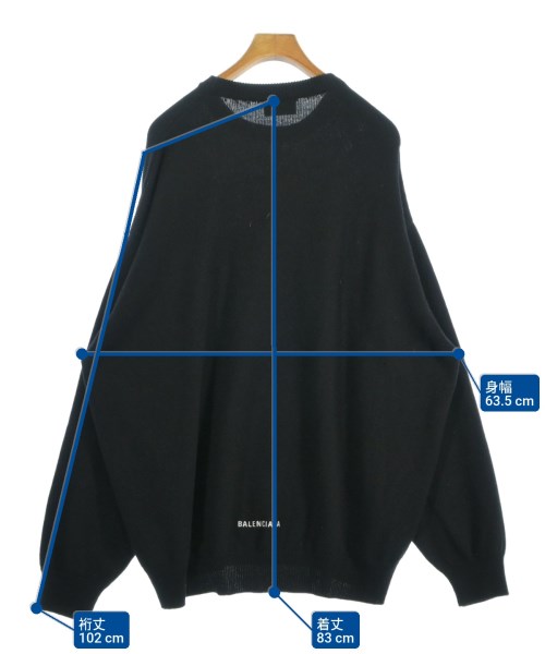 BALENCIAGA（バレンシアガ）ニット・セーター 黒 サイズ:XXL メンズ/2200691994062