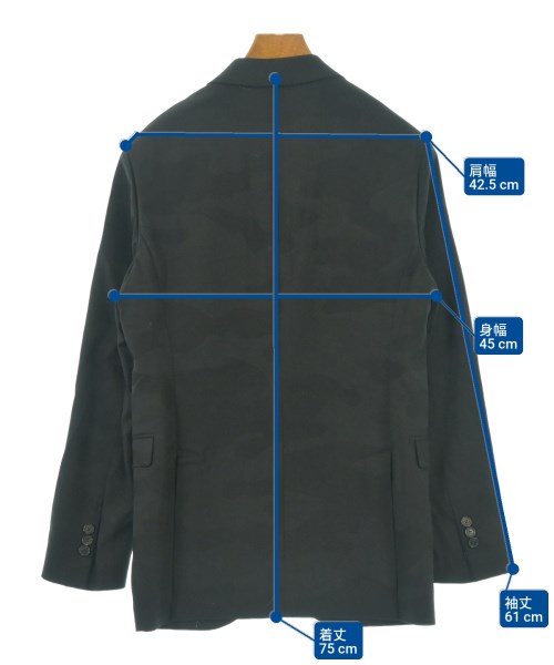 Neil Barrett（ニールバレット）テーラードジャケット 黒 サイズ:44(S位) メンズ/2200529213471