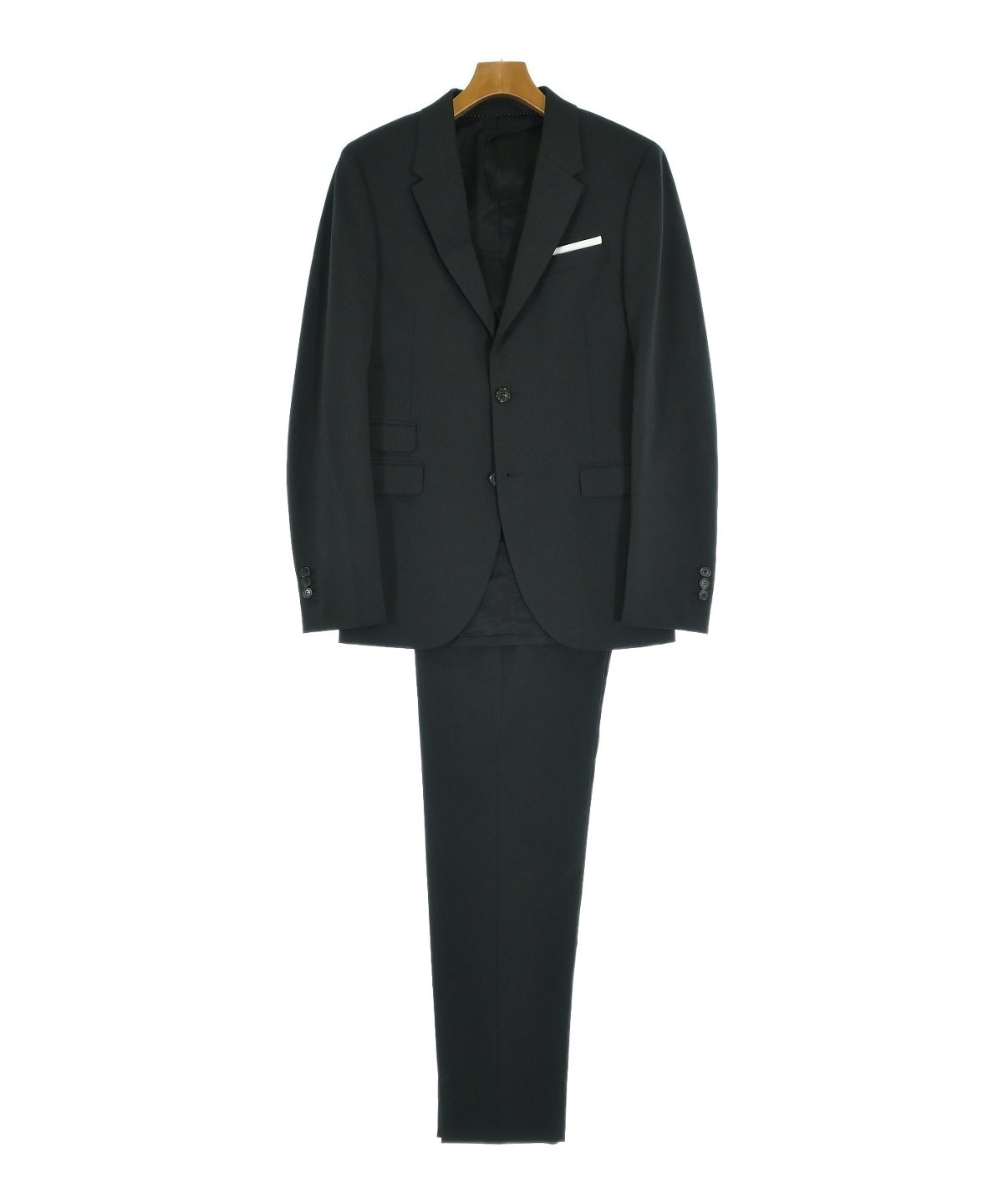 【美品】ブラックバレットバイニールバレット　スーツM　灰　光沢　本切羽 美品】ブラックバレットバイニールバレット スーツM 灰 光沢 本切羽