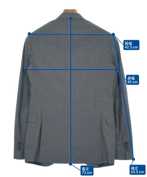 Neil Barrett（ニールバレット）テーラードジャケット グレー サイズ:44(S位) メンズ/2200594576426