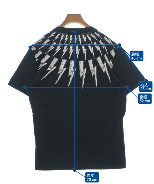 Neil Barrett（ニールバレット）Tシャツ・カットソー 黒 サイズ:L メンズ/2200672956096