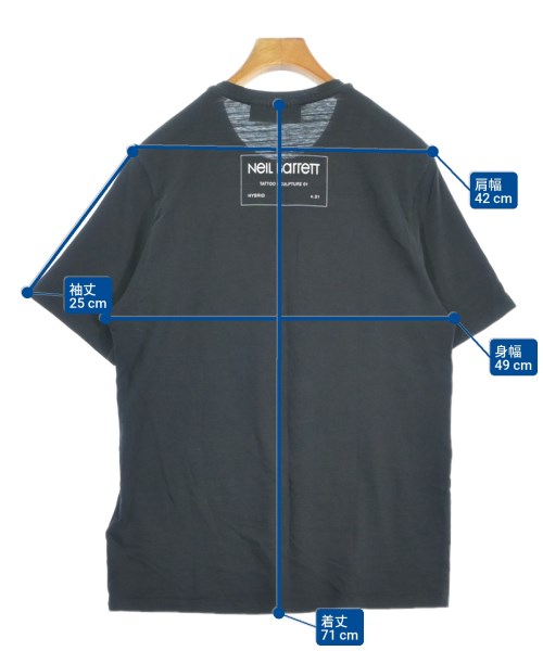 Neil Barrett（ニールバレット）Tシャツ・カットソー 黒 サイズ:S メンズ/2200698378131