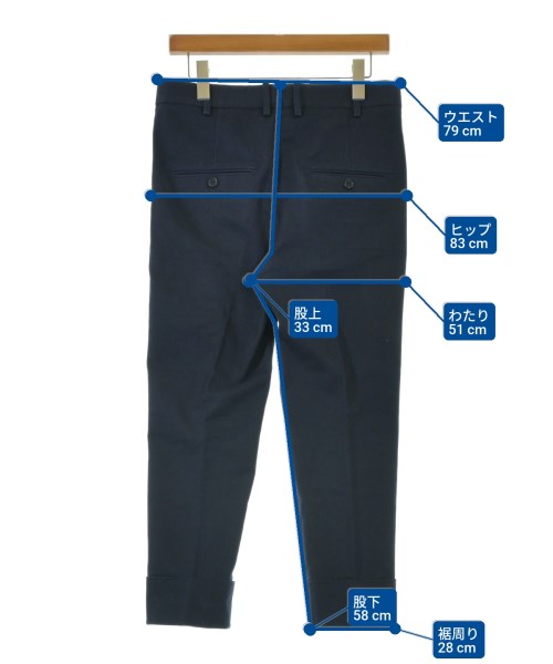 Neil Barrett（ニールバレット）クロップドパンツ 紺 サイズ:46(M位) メンズ/2200661233030