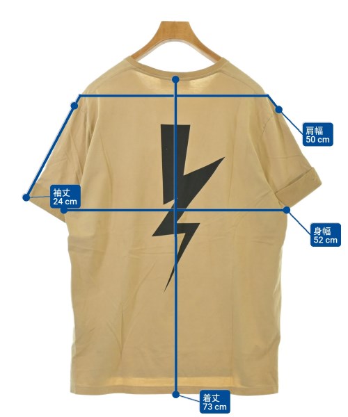 Neil Barrett（ニールバレット）Tシャツ・カットソー ベージュ サイズ:XL メンズ/2200662387039