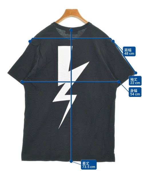 Neil Barrett（ニールバレット）Tシャツ・カットソー 黒 サイズ:L メンズ/2200705238076