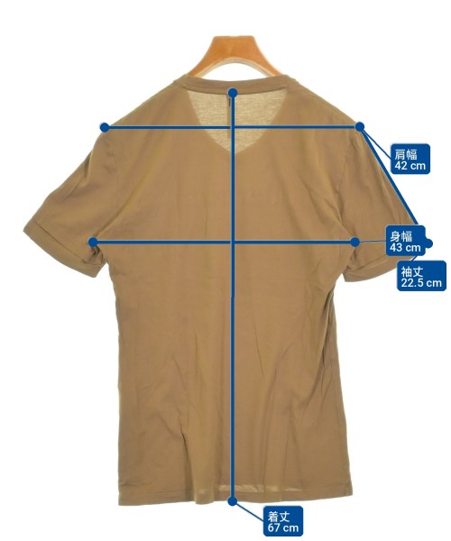 Neil Barrett（ニールバレット）Tシャツ・カットソー 茶 サイズ:XS メンズ/2200716861201