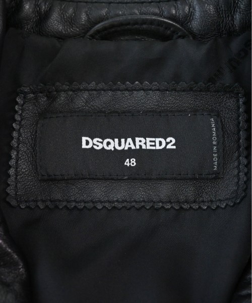 DSQUARED（ディースクエアード）ライダース 黒 サイズ:48(L位) メンズ/2200352433022