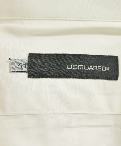 DSQUARED（ディースクエアード）ドレスシャツ 白 サイズ:44(S位) メンズ/2200594035763