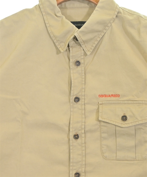 DSQUARED（ディースクエアード）カジュアルシャツ ベージュ サイズ:44(S位) メンズ/2200638551020