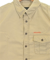 DSQUARED（ディースクエアード）カジュアルシャツ ベージュ サイズ:44(S位) メンズ/2200638551020