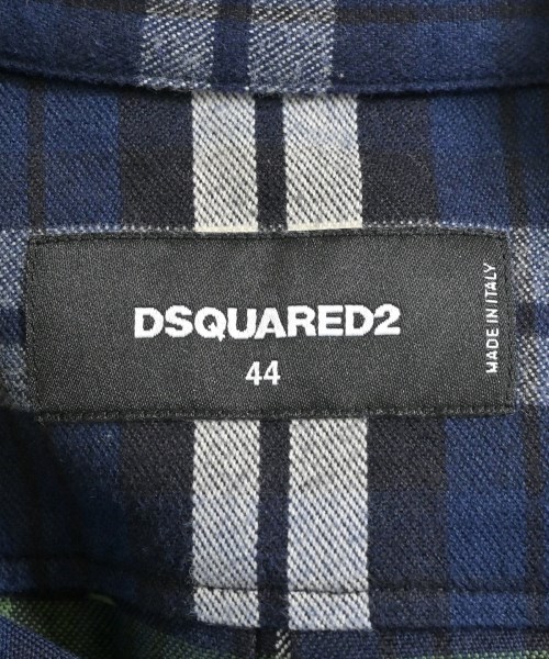 DSQUARED（ディースクエアード）カジュアルシャツ 紺 サイズ:44(S位) メンズ/2200639138015