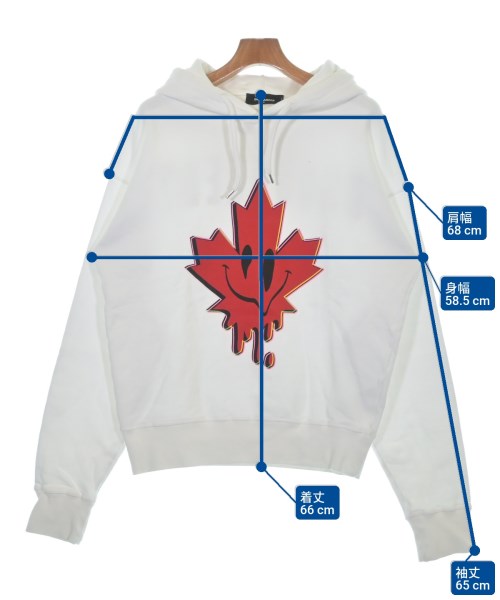 DSQUARED（ディースクエアード）パーカー 白 サイズ:M メンズ/2200640459062