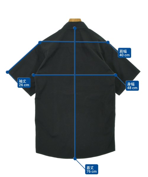 DSQUARED（ディースクエアード）カジュアルシャツ 黒 サイズ:44(S位) メンズ/2200642080011