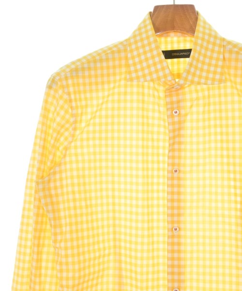 DSQUARED（ディースクエアード）カジュアルシャツ 黄 サイズ:48(L位) メンズ/2200642324016