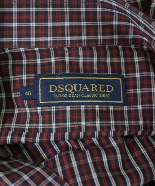DSQUARED（ディースクエアード）カジュアルシャツ 赤 サイズ:48(L位) メンズ/2200642324023
