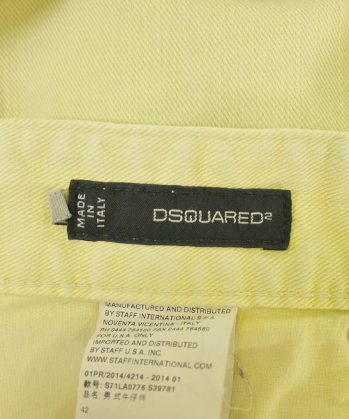 DSQUARED（ディースクエアード）その他 黄 サイズ:42(XS位) メンズ/2200642324054
