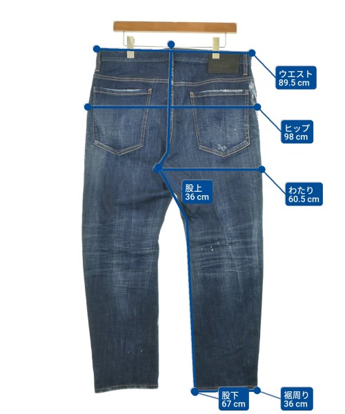 DSQUARED（ディースクエアード）デニムパンツ 紺 サイズ:48(L位) メンズ/2200642776327